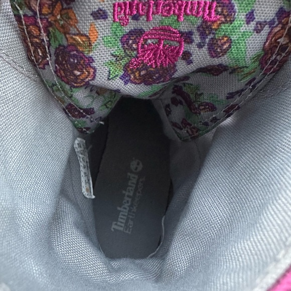 Timberland Barbie Pink boots Girl size 4 - Picture 4 of 4